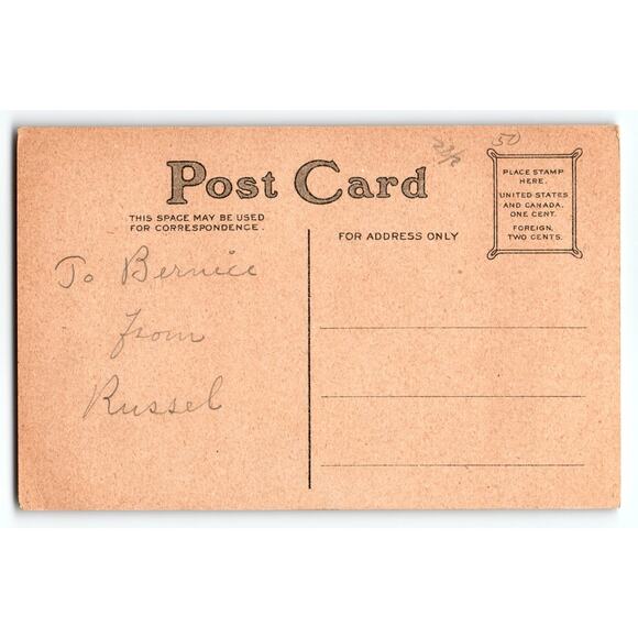 Vintage Easter Postcard Chick Parachute Egg Umbrella Fantasy Anthropomorphic - Picture 2 of 2